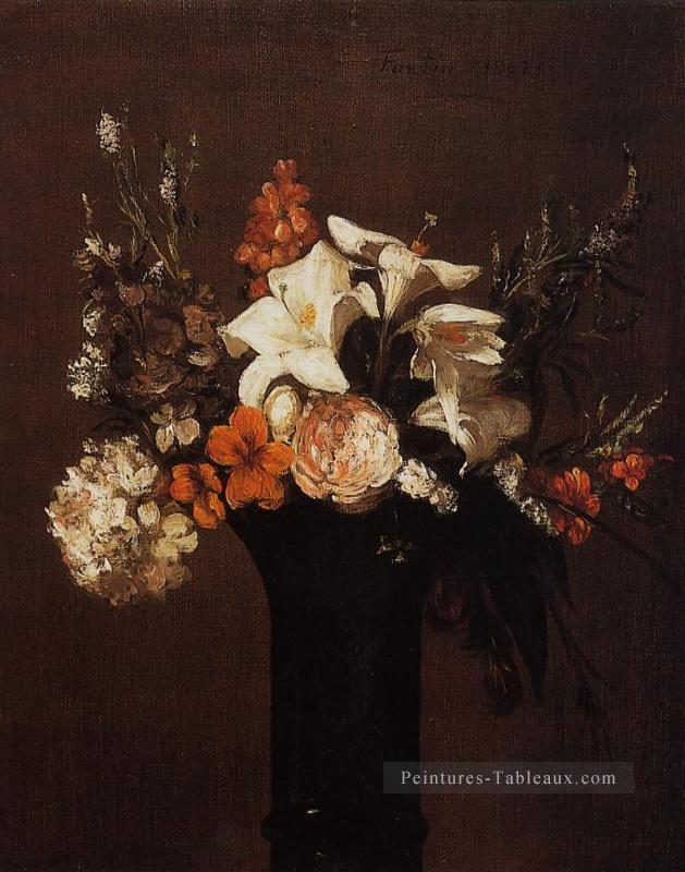 Fleurs6 peintre de fleurs Henri Fantin Latour Peintures à l'huile